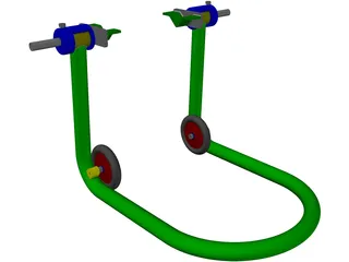 Motorcycle Jack 3D Model preview