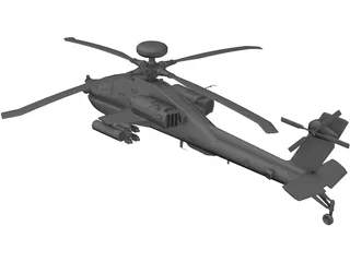 Boeing AH-64 Apache 3D Model preview