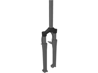 Front Fork Mountain Bike 3D Model preview