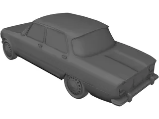 Alfa Romeo Giulia (1970) 3D Model preview