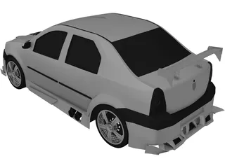 Dacia Logan Tuning 3D Model preview