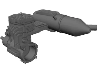 RC Engine OS FX 0.61 3D Model preview