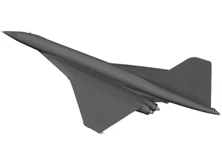 Tupolev Tu-144 3D Model preview