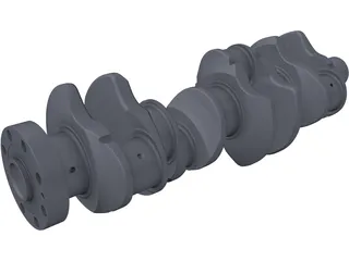 Crankshaft 3D Model preview
