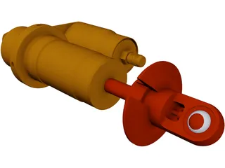Shock Absorber PA-7800 3D Model preview