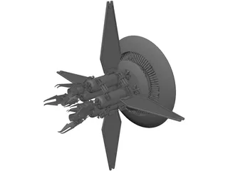Babylon 5 Earth Force One 3D Model preview