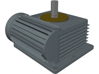 Electric Motor 3D Model preview