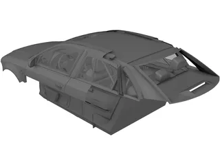 Interior Audi S4 (2004) 3D Model preview