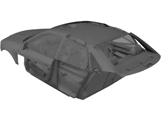 Interior Audi S4 (2000) 3D Model preview