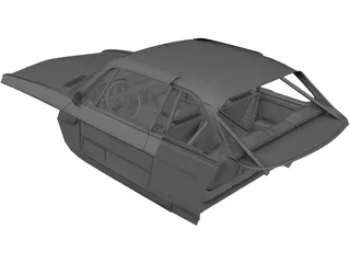 Interior BMW 3.0 CSL (1971) 3D Model preview