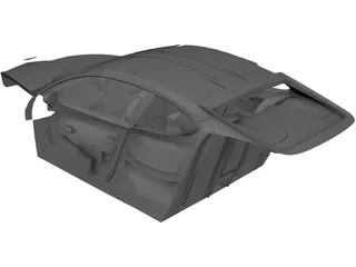 Interior Bentley Continental GT (2004) 3D Model preview
