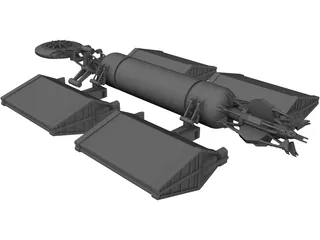 Babylon 5 Earth Alliance Freighter (Cargo) 3D Model preview