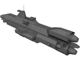 Babylon 5 Earth Force Tempest 3D Model preview