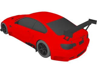 BMW M3 GT2 3D Model preview