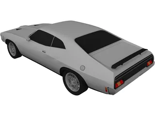 Ford Falcon XA GT 3D Model preview