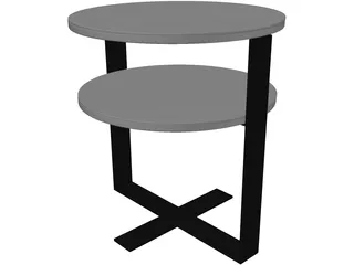 Low Table 3D Model preview