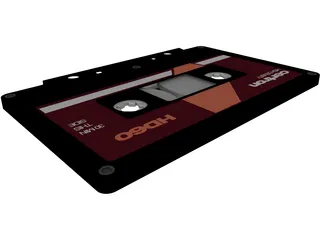Cassette Tape 3D Model preview