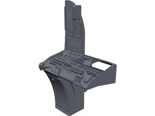 Industrial Train Control Panel 3D Model preview