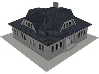House Amsterdam Holland 3D Model preview