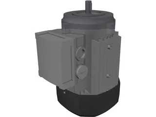 Motor GR63 0.12 0.25KW B14 3D Model preview
