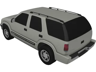 Chevrolet Blazer 4 door (2001) 3D Model preview