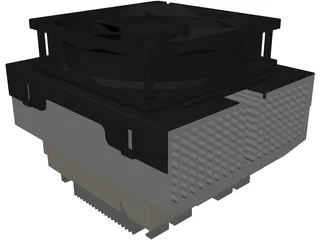 Peltier Junction Cooling 3D Model preview