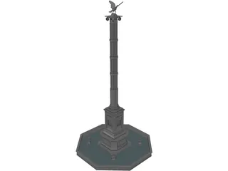 Eagle Monument 3D Model preview