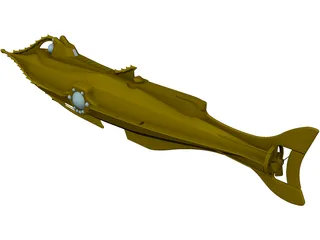 Nautilus Submarine 3D Model preview