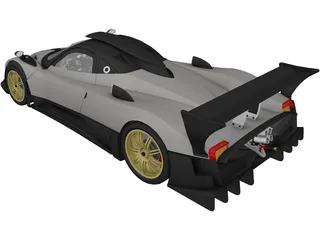Pagani Zonda R (2009) 3D Model preview