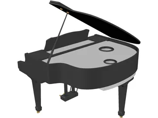 Piano 3D Model preview