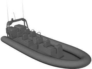 RHIB 3D Model preview