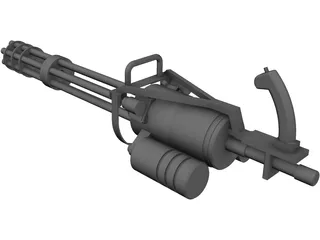 GAU-19 Machine gun 3D Model preview