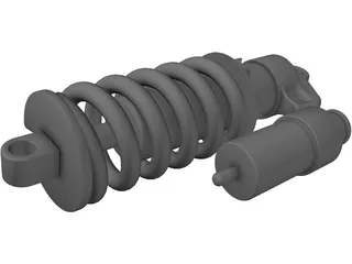 Fox Racing Shox DHX 5 3D Model preview