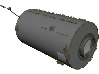 ISS Lab Module 3D Model preview