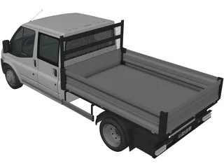 Ford Transit Benne Double Cabine 3D Model preview