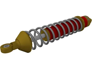 Shocks Penske 7500 Series 3D Model preview