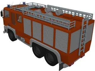 MAN Firetruck 3D Model preview