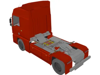 MAN TGA 3D Model preview