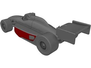 Indy Race Car 3D Model preview