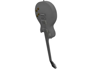 Gibson Les Paul Guitar 3D Model preview