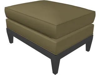 Square Taburet 3D Model preview