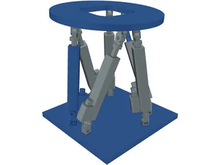 Stewart Platform 3D Model preview