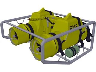 Undersea Pipeline Inspection ROV 3D Model preview