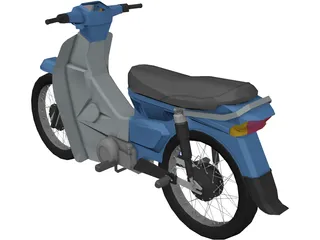 Honda C100 Dream 3D Model preview