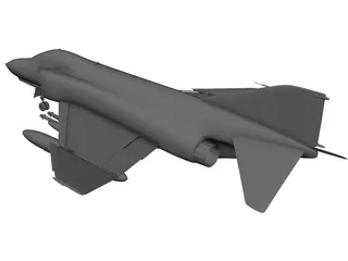 F-4 Phantom 3D Model preview
