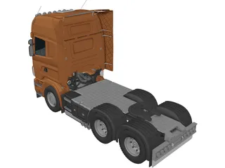 Scania R620 3D Model preview
