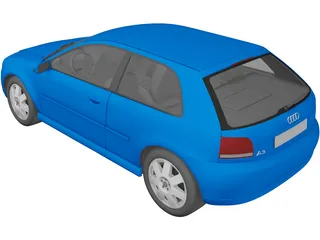 Audi A3 3D Model preview