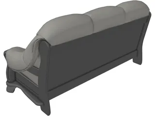 Sofa Leather 3D Model preview