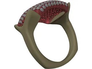 Ring With Diamond 3D Model preview