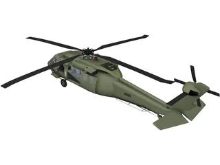 Sikorsky UH-60 Black Hawk 3D Model preview